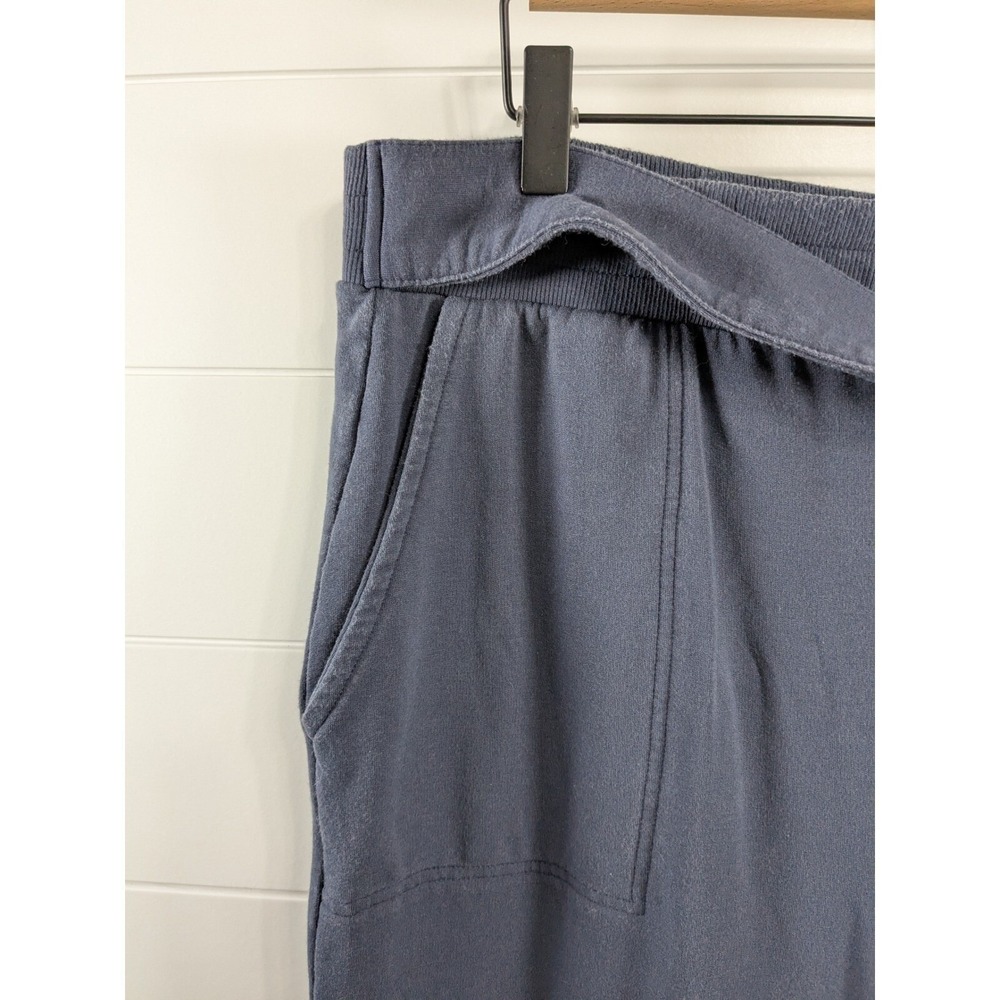 Summersalt Womens The Softest French Terry Tie Waist Pants 1X Blue Comfy Lounge - Picture 3 of 9